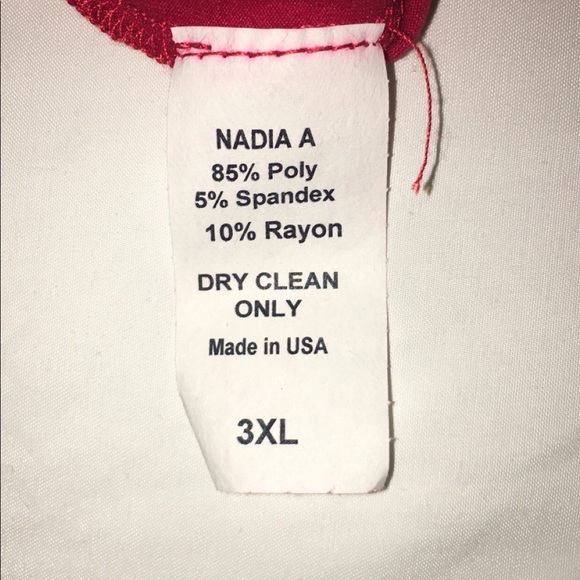 Red fuzzy collar bodysuit - Picture 4 of 4